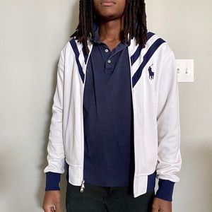 WHITE POLO JACKET